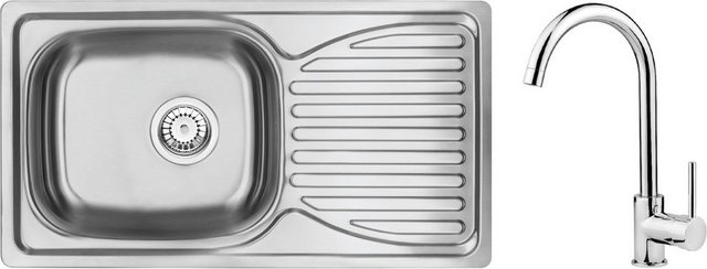 Deante Edelstahlspüle »Techno«, rechteckig, 78/43 cm, Komplett-Set, Küchenspüle inkl. mit hochwertiger Armatur und Ablauf-Spülen-Inspirationen