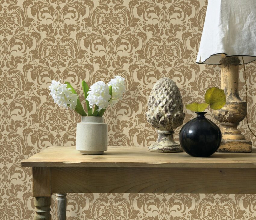 Fashion for walls Vliestapete »Deluxe«, 10,05 x 0,53m Ornament, Muster mit Glasperlen-Tapeten-Ideen für dein Zuhause von Home Trends