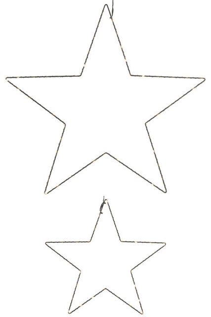 Leonique LED Stern »Drahtstern«, Ø 30 cm + 50 cm, mit Timer-Dekosterne-Inspirationen