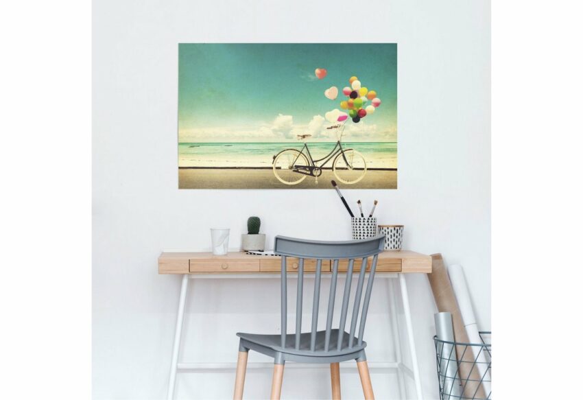 Reinders! Poster »Luftballon Fahrrad«, (1 Stück)-Bilder-Ideen für dein Zuhause von Home Trends