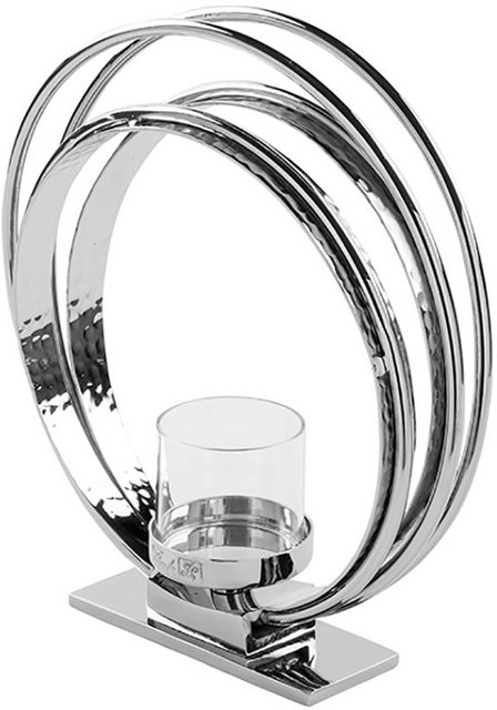 Fink Kerzenhalter »COLETTE«, aus Aluminium und Glas, Teelichthalter, Höhe ca. 23 cm-Kerzenhalter-Inspirationen