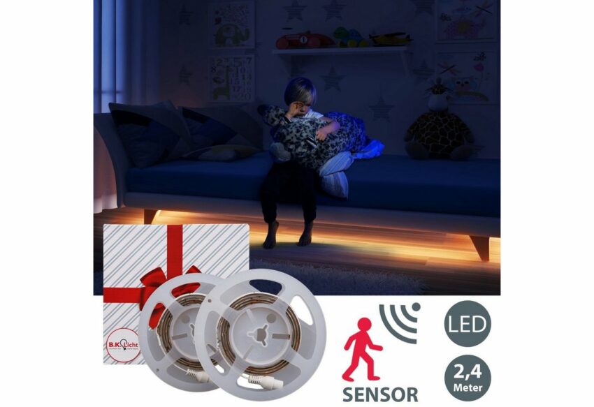 B.K.Licht LED-Streifen »Chara«, LED Band Bettlicht mit Bewegungsmelder Nachtlicht Dämmerungsensor-Lampen-Ideen für dein Zuhause von Home Trends