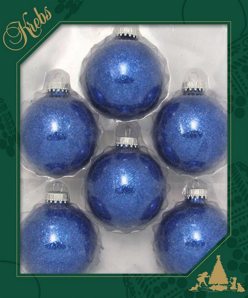 Krebs Glas Lauscha Weihnachtsbaumkugel »CBK03209« (6 Stück), aus Glas-Weihnachtskugeln-Ideen für dein Zuhause von Home Trends