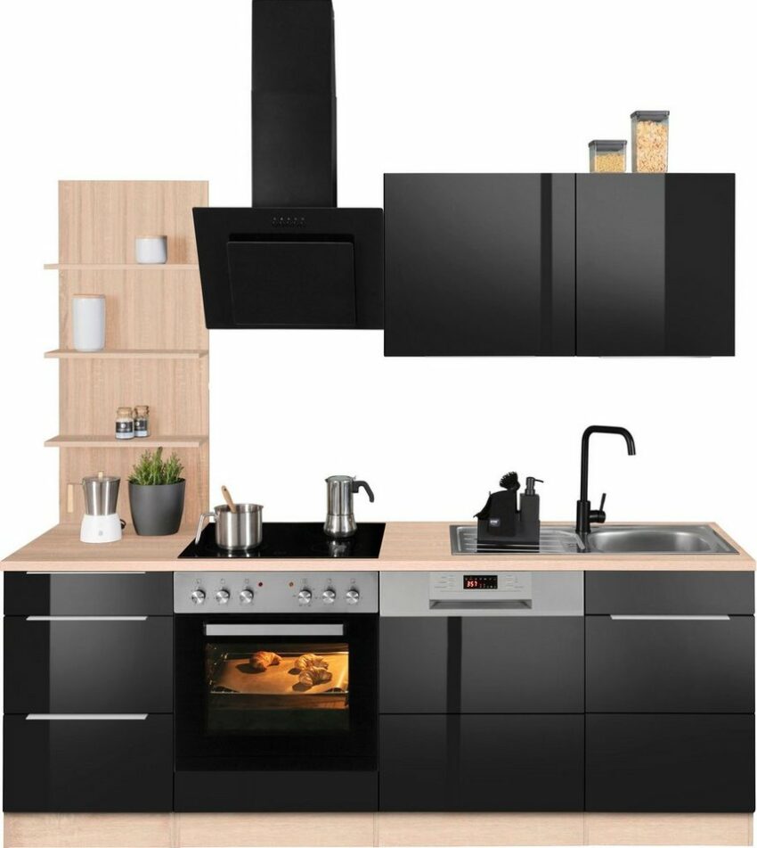 HELD MÖBEL Küchenzeile »Brindisi«, mit E-Geräten, Breite 220 cm-Küchenzeilen-Ideen für dein Zuhause von Home Trends