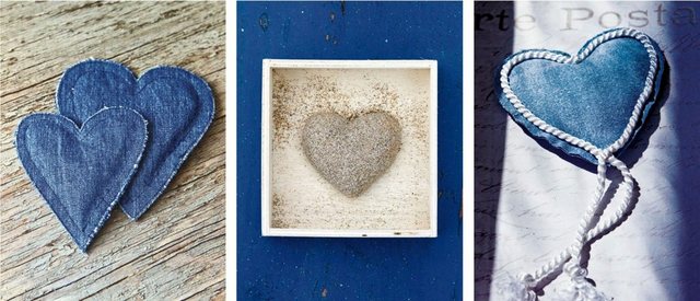 Home affaire Kunstdruck »Blue Hearts I-III«, (Set, 3 Stück)-Bilder-Inspirationen