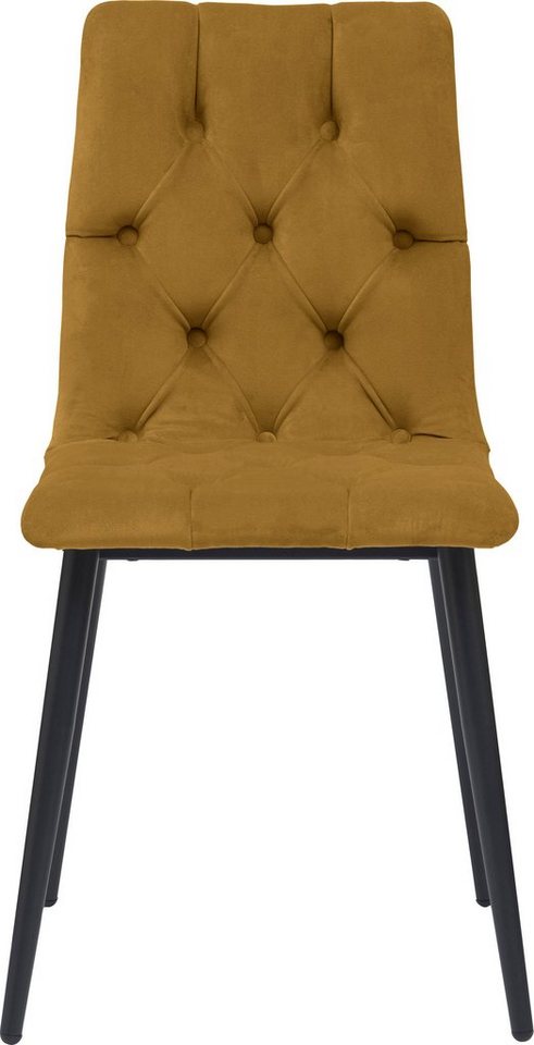 Leonique Esszimmerstuhl »Foxy« (Set, 2 Stück), weicher Bezug in Samtoptik-Stühle-Ideen für dein Zuhause von Home Trends