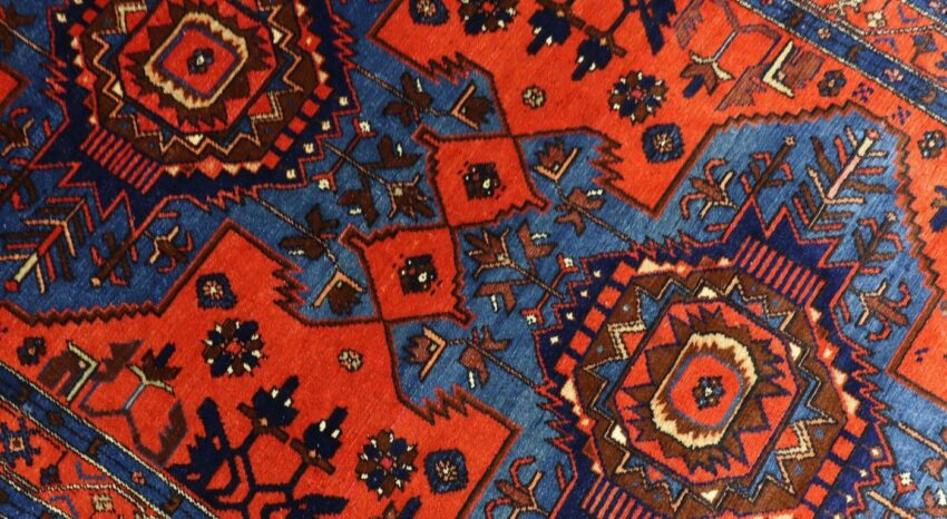 Wollteppich »Russland Medaillon Blu 187 x 122 cm«, morgenland, rechteckig, Höhe 1 mm, Handgeknüpft-Teppiche-Ideen für dein Zuhause von Home Trends