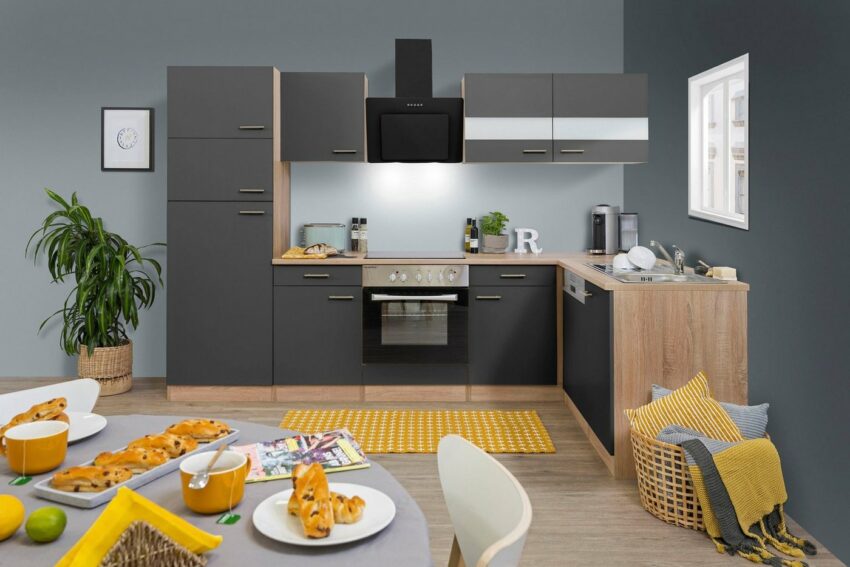 RESPEKTA Küchenzeile »Hamburg«, mit E-Geräten, Breite 170 x 280 cm-Küchenzeilen-Ideen für dein Zuhause von Home Trends
