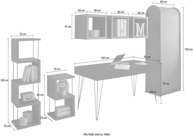 Mäusbacher Büro-Set »Big System Office«, (7-St)-Büromöbel-Sets-Inspirationen