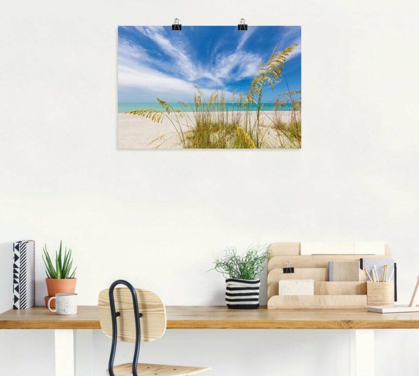 Artland Wandbild »Himmlische Stille am Strand«, Strandbilder (1 Stück), in vielen Größen & Produktarten - Alubild / Outdoorbild für den Außenbereich, Leinwandbild, Poster, Wandaufkleber / Wandtattoo auch für Badezimmer geeignet-Bilder-Ideen für dein Zuhause von Home Trends