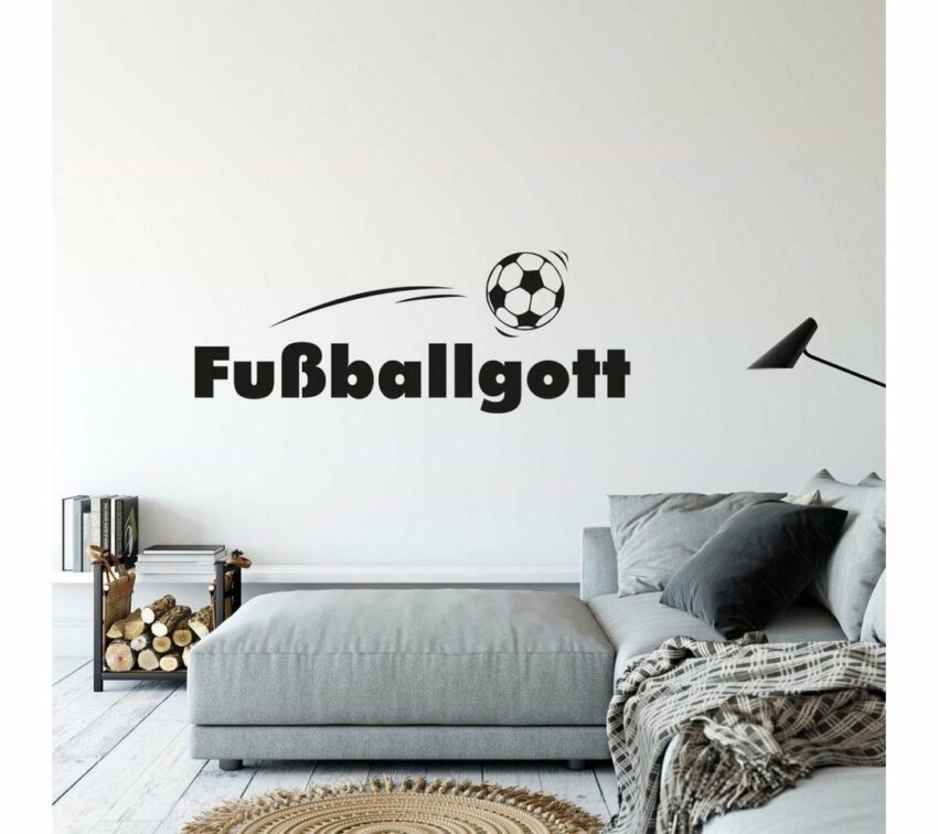 Wall-Art Wandtattoo »Fußball Aufkleber Fußballgott« (1 Stück)-Wandtattoos-Ideen für dein Zuhause von Home Trends