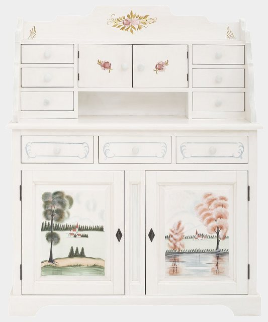 Premium collection by Home affaire Sekretär »Sophia«, aus schönem massivem Fichtenholz, mit einzigartiger Handbemalung, Breite 113 cm-Tische-Inspirationen