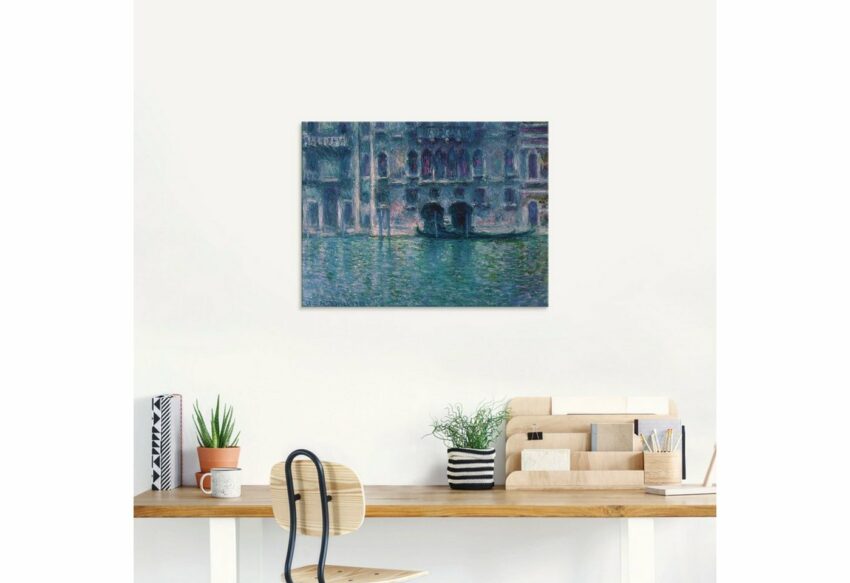 Artland Glasbild »Der Palazzo de Mula in Venedig. 1908«, Italien (1 Stück)-Bilder-Ideen für dein Zuhause von Home Trends