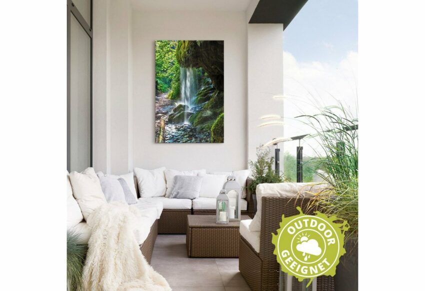 Artland Wandbild »Moosbedeckter Wasserfall«, Wasserfallbilder (1 Stück), in vielen Größen & Produktarten - Alubild / Outdoorbild für den Außenbereich, Leinwandbild, Poster, Wandaufkleber / Wandtattoo auch für Badezimmer geeignet-Bilder-Ideen für dein Zuhause von Home Trends