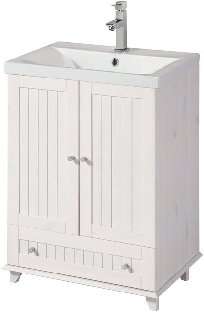 welltime Waschtisch »Venezia«, Breite 60 cm, aus Massivholz-Waschtische-Inspirationen