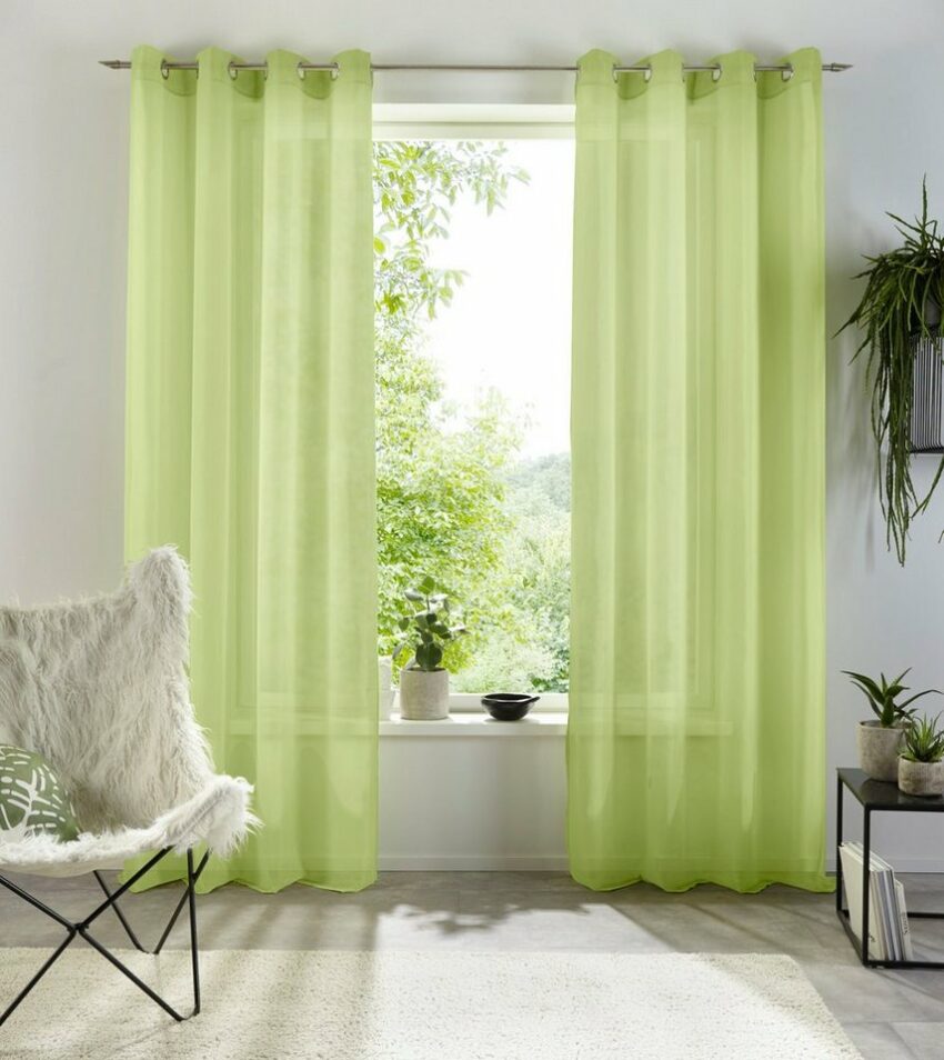 Gardine »XANA«, my home, Ösen (1 Stück)-Gardinen-Ideen für dein Zuhause von Home Trends
