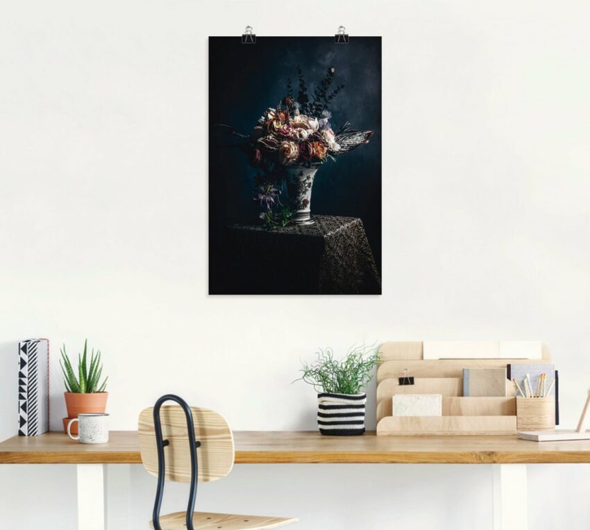 Artland Wandbild »Kunstblumen Stillleben«, Arrangements (1 Stück), in vielen Größen & Produktarten - Alubild / Outdoorbild für den Außenbereich, Leinwandbild, Poster, Wandaufkleber / Wandtattoo auch für Badezimmer geeignet-Bilder-Ideen für dein Zuhause von Home Trends