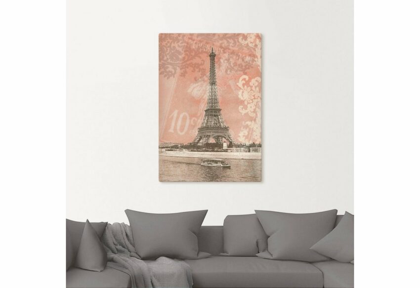 Artland Wandbild »Paris - Eiffelturm«, Gebäude (1 Stück), in vielen Größen & Produktarten - Alubild / Outdoorbild für den Außenbereich, Leinwandbild, Poster, Wandaufkleber / Wandtattoo auch für Badezimmer geeignet-Bilder-Ideen für dein Zuhause von Home Trends