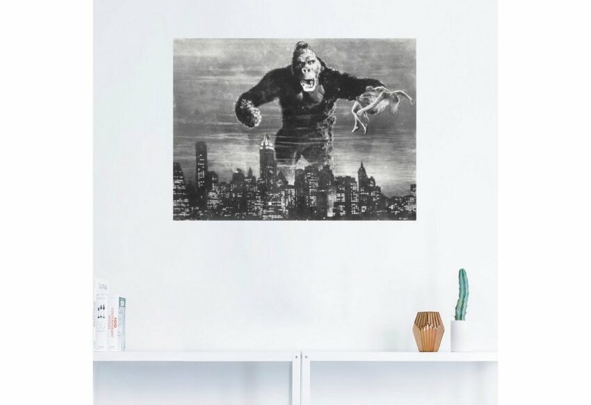 Artland Wandbild »King Kong 1933 II«, Film (1 Stück), in vielen Größen & Produktarten - Alubild / Outdoorbild für den Außenbereich, Leinwandbild, Poster, Wandaufkleber / Wandtattoo auch für Badezimmer geeignet-Bilder-Ideen für dein Zuhause von Home Trends