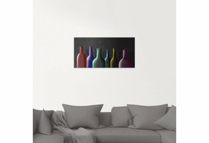 Artland Glasbild »Bunte Glasflaschen«, Getränke (1 Stück)-Bilder-Ideen für dein Zuhause von Home Trends