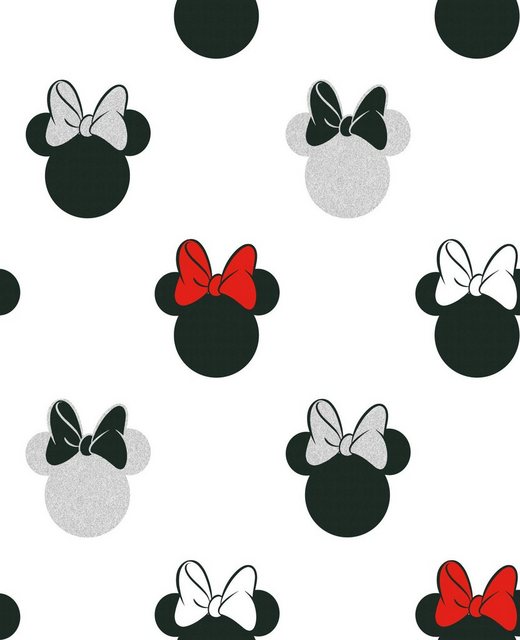 Disney Vliestapete »Minnie Mouse Sparkle«, (1 St), Silber - 1005x52 cm-Tapeten-Inspirationen