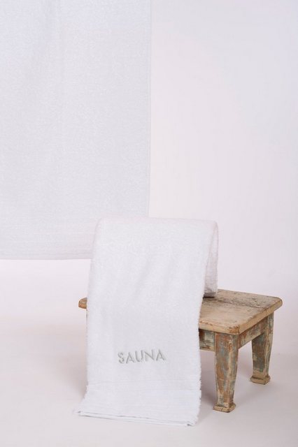 Wewo fashion Saunatuch »AIDA« (1-St), für Damen & Herren, 80x200 cm, reine Baumwolle, mit Bestickung SAUNA-Handtücher-Inspirationen