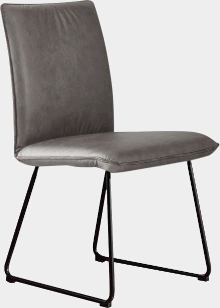 K+W Komfort & Wohnen Kufenstuhl »Deseo II«, Stuhl mit Rundrohrkufe in Metall schwarz Struktur-Stühle-Inspirationen