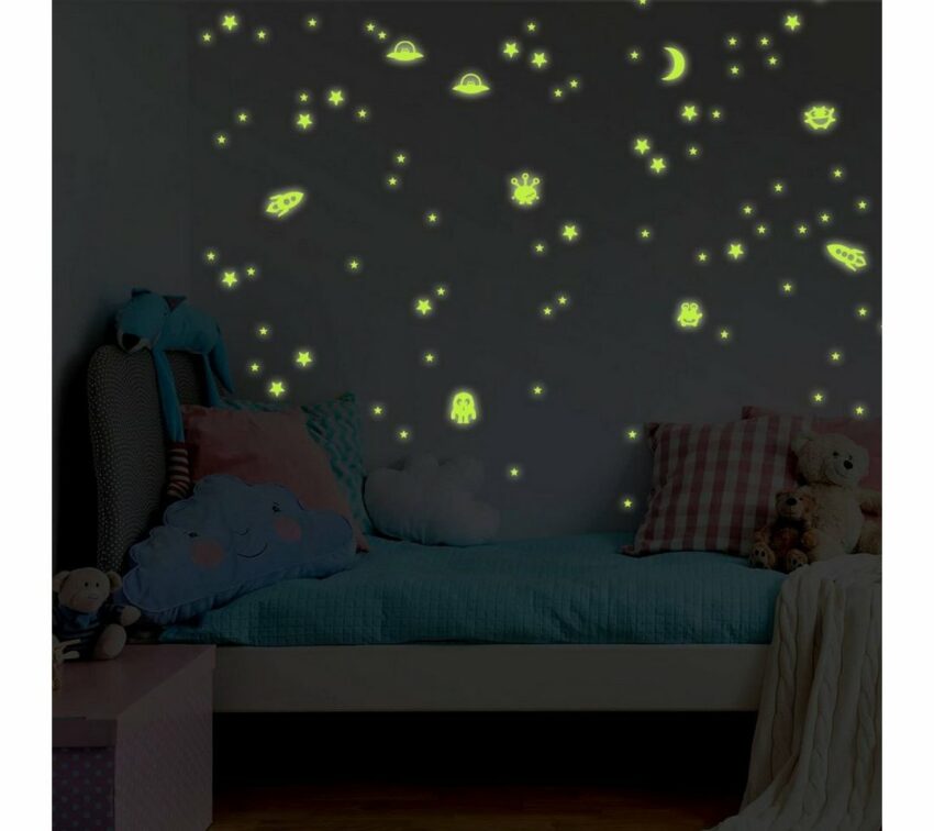 Wall-Art Wandtattoo »Leuchtsterne Weltraum Set« (1 Stück)-Wandtattoos-Ideen für dein Zuhause von Home Trends