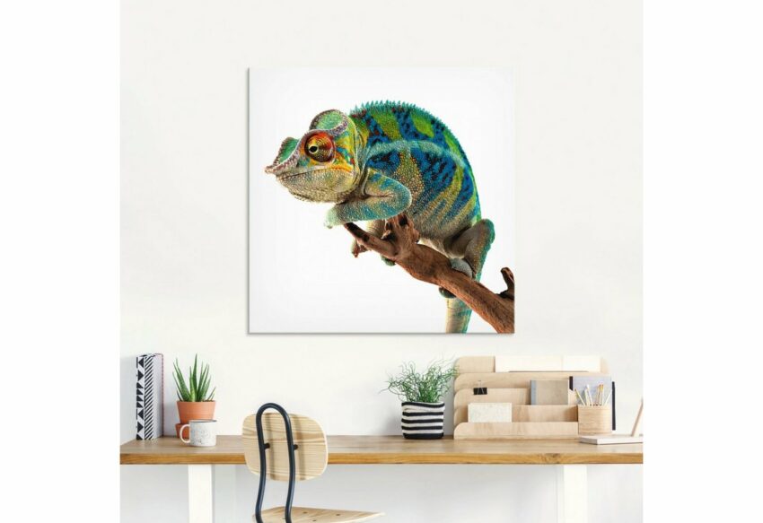 Artland Glasbild »Ambanja Panther Chamäleon«, Reptilien (1 Stück)-Bilder-Ideen für dein Zuhause von Home Trends