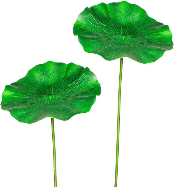 Kunstzweig »Lotusblatt« Blattstiel, Creativ green, Höhe 100 cm, 2er Set-Kunstpflanzen-Inspirationen