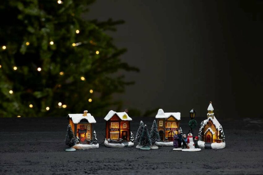EGLO Weihnachtsdorf »BIRMINGHAM«, beleuchtet, 11-teiliges Set, mit Ein- / Aus Schalter, Batteriebetrieb-Weihnachtsdörfer-Ideen für dein Zuhause von Home Trends