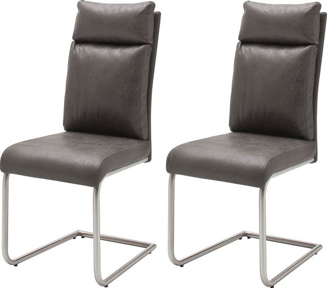 MCA furniture Freischwinger »PIA« (Set, 2 Stück), Stuhl belastbar bis 120 kg, Kissenoptik-Stühle-Inspirationen
