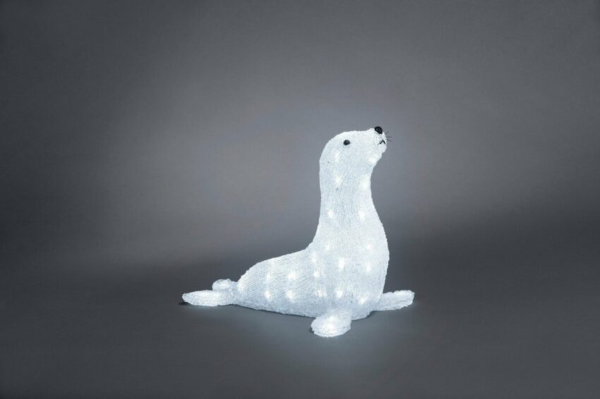 KONSTSMIDE LED-Dekofigur (1 Stück), LED Acryl Seehund, 56 kalt weiße Dioden-Figuren-Ideen für dein Zuhause von Home Trends