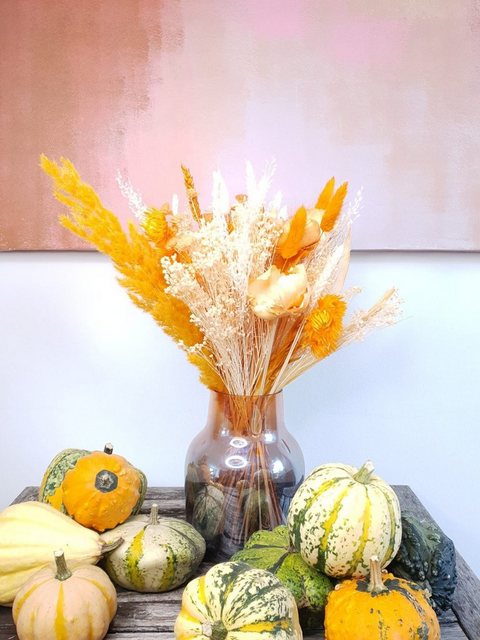 Trockenblume »Orange Buttercup«, Everflowers, Höhe 55 cm-Kunstpflanzen-Inspirationen