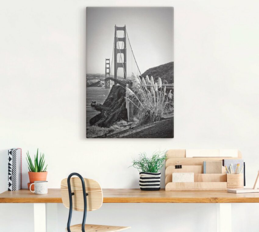 Artland Wandbild »San Francisco Golden Gate Bridge«, Amerika (1 Stück), in vielen Größen & Produktarten - Alubild / Outdoorbild für den Außenbereich, Leinwandbild, Poster, Wandaufkleber / Wandtattoo auch für Badezimmer geeignet-Bilder-Ideen für dein Zuhause von Home Trends