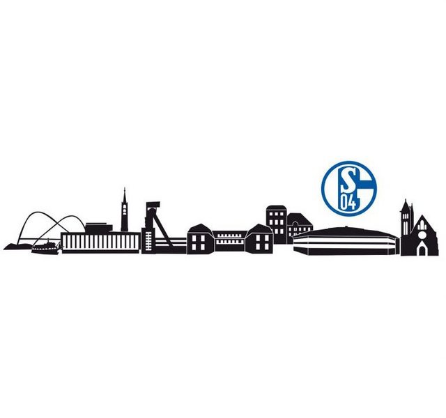 Wall-Art Wandtattoo »FC Schalke 04 Skyline + Logo« (1 Stück)-Wandtattoos-Inspirationen