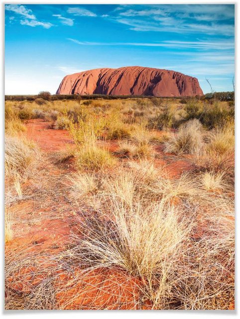 Wall-Art Poster »Ayers Rock«, Australien (1 Stück), Poster, Wandbild, Bild, Wandposter-Bilder-Inspirationen