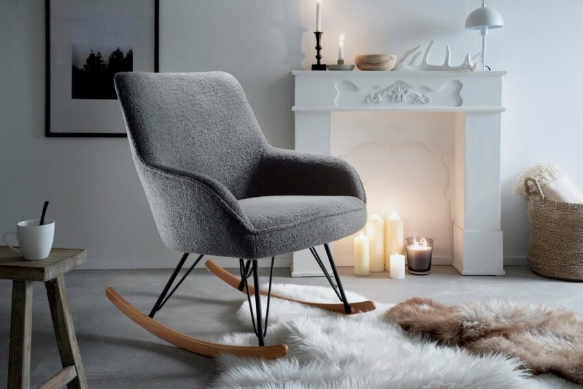 MCA furniture Schaukelstuhl »Oran«, Kufenstuhl mit Armlehne, bis 120 kg belastbar, Komfortsitzhöhe 49 cm-Stühle-Ideen für dein Zuhause von Home Trends
