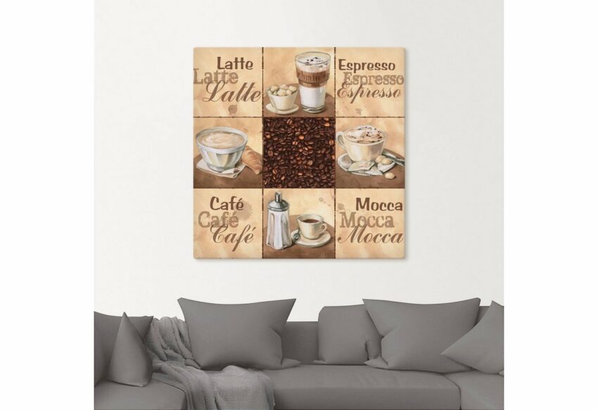Artland Wandbild »Kaffee Collage II«, Getränke (1 Stück), in vielen Größen & Produktarten - Alubild / Outdoorbild für den Außenbereich, Leinwandbild, Poster, Wandaufkleber / Wandtattoo auch für Badezimmer geeignet-Bilder-Ideen für dein Zuhause von Home Trends