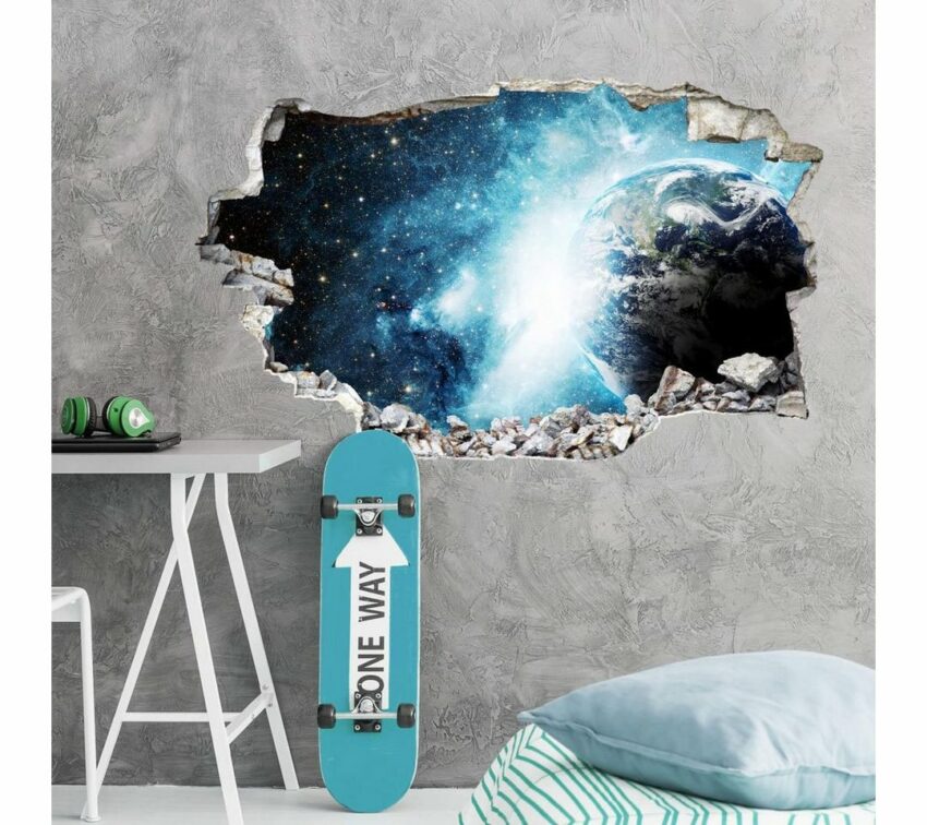 Wall-Art Wandtattoo »Weltraum Sticker 3D Galaxie« (1 Stück)-Wandtattoos-Ideen für dein Zuhause von Home Trends