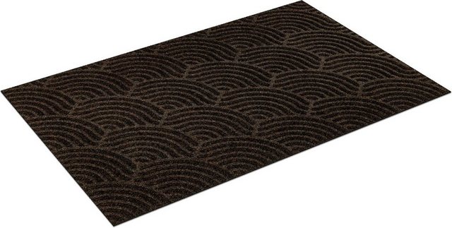 Teppich »Waves«, wash+dry by Kleen-Tex, rechteckig, Höhe 8 mm, In- und Outdoor geeignet, waschbar, Wohnzimmer-Teppiche-Inspirationen