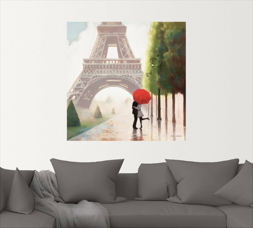 Artland Wandbild »Paris Romanze II«, Gebäude (1 Stück), in vielen Größen & Produktarten -Leinwandbild, Poster, Wandaufkleber / Wandtattoo auch für Badezimmer geeignet-Bilder-Ideen für dein Zuhause von Home Trends