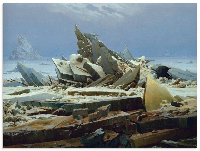 Artland Glasbild »Das Eismeer (Die gescheiterte Hoffnung)«, Gewässer (1 Stück)-Bilder-Inspirationen