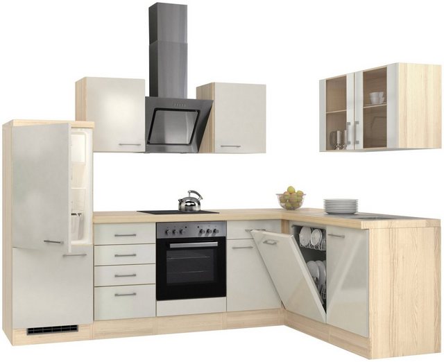 Flex-Well Winkelküche, mit E-Geräten, Stellbreite 280 x 170 cm-Küchenzeilen-Inspirationen