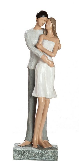 GILDE Dekofigur »Skulptur Liebespaar Arm in Arm« (1 Stück), Dekoobjekt, Höhe 26 cm, handbemalt, romantisch, Wohnzimmer-Figuren-Inspirationen