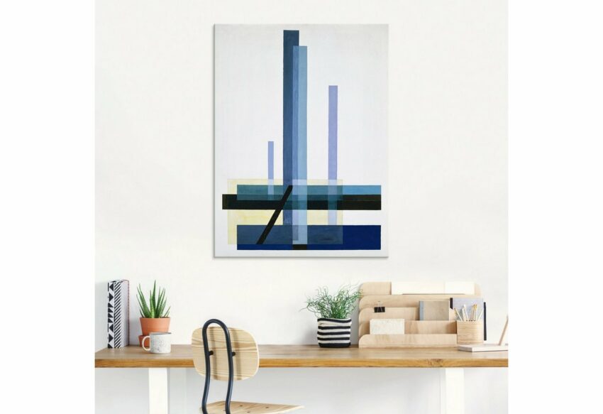 Artland Glasbild »C XII Blaues Bild«, Muster (1 Stück)-Bilder-Ideen für dein Zuhause von Home Trends