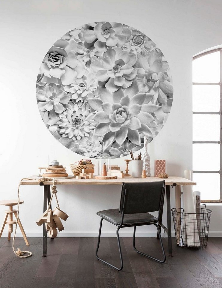 Komar Vliestapete »Echeveria«, glatt, abstrakt, botanisch, (1 St)-Tapeten-Ideen für dein Zuhause von Home Trends