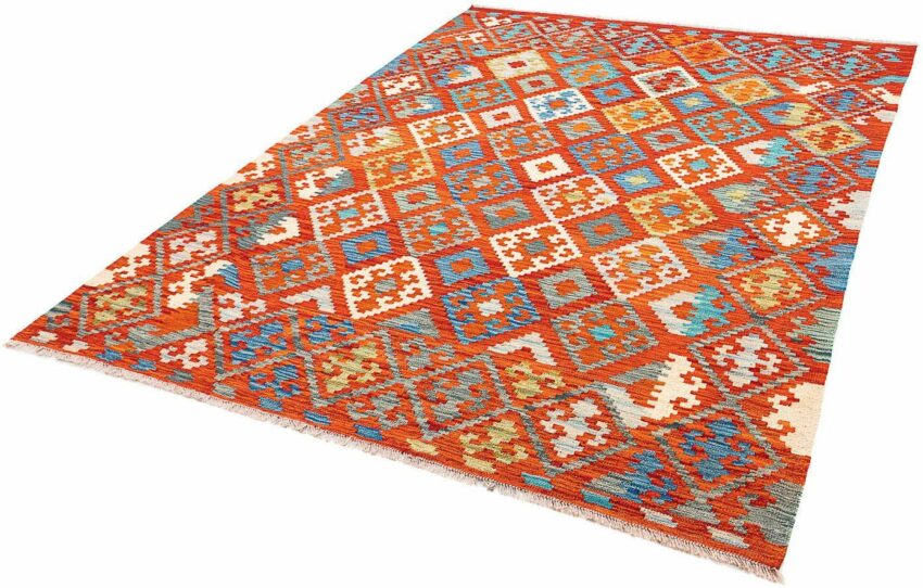 Wollteppich »Kelim Maimene Nomadisch 236 x 172 cm«, morgenland, rechteckig, Höhe 0,4 mm, Wendeteppich-Teppiche-Ideen für dein Zuhause von Home Trends