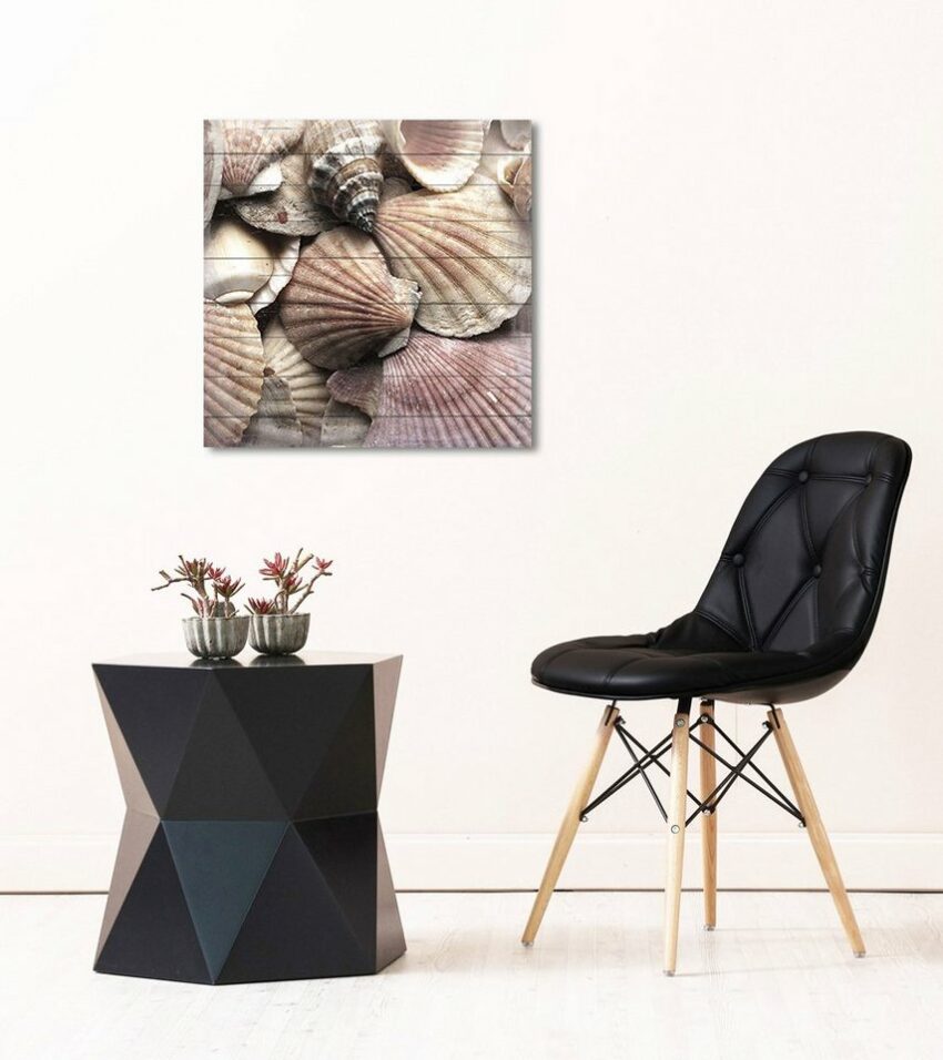 queence Holzbild »Meeres Sammlung«, 40x40 cm-Bilder-Ideen für dein Zuhause von Home Trends