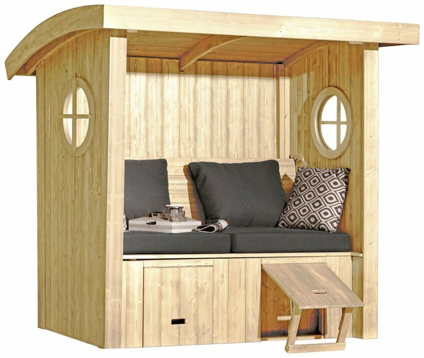 weka Sitzlaube »Merano«, BxTxH: 170x85x192 cm, (Set), inkl. Sitz- und Rückenauflage-Strandkörbe-Ideen für dein Zuhause von Home Trends